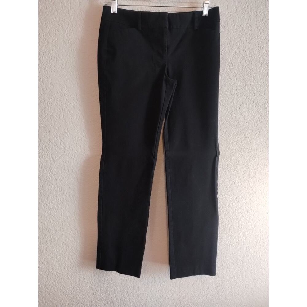 Ann Taylor Pants Womens Petite 2P Modern Black Dress Straight Trouser Workwear